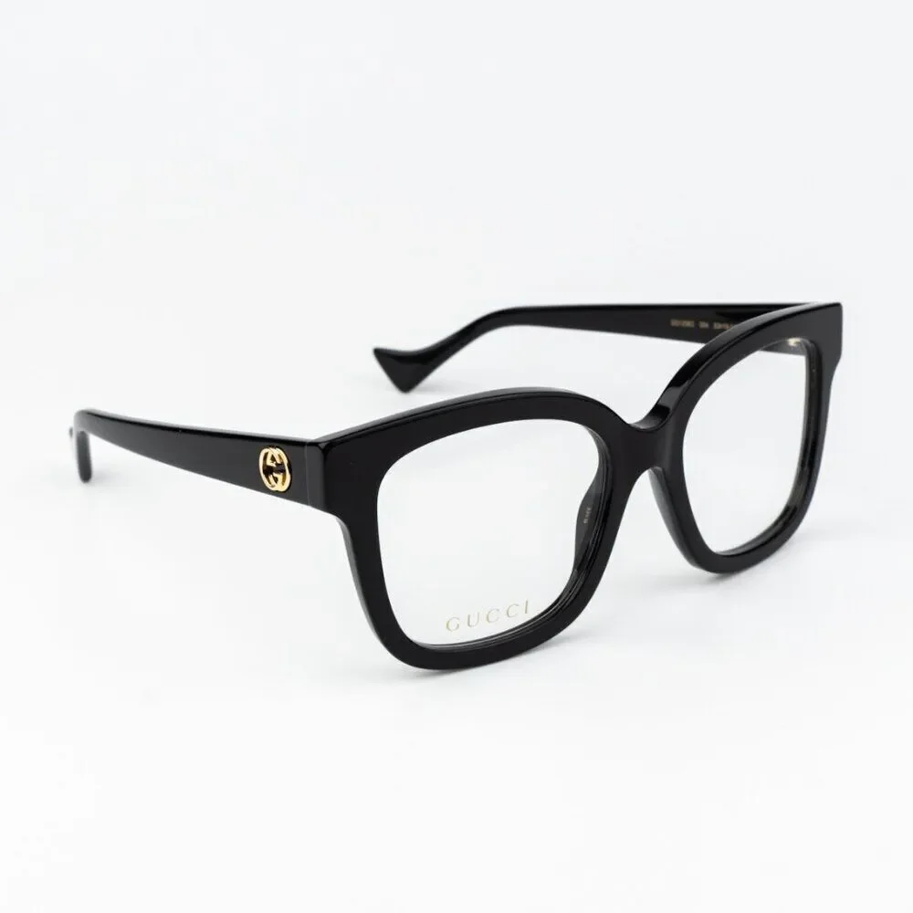 Gucci Women Eyeglasses Black Square GG1258O 004 BRAND NEW